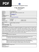 Lahore University of Management Sciences CS 202 - Data Structures