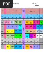 Template Jadual Bertugas Kelas