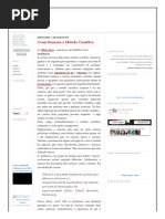 Como Funciona o Método Científico