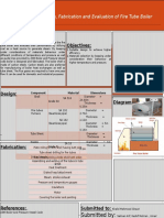 Design, Fabrication and Evaluation of Fire Tube Boiler