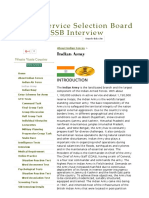Indian Army - Indian Service Selection Board - SSB Interview PDF