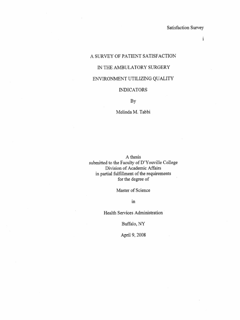 Patient Satisfaction | PDF