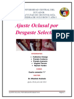 Ajuste Oclusal y Desgaste Selectivo