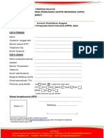 Formulir Pendaftaran Anggota Hipsi Jabar PDF