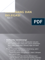 SESI 5 - Wewenang Dan Delegasi