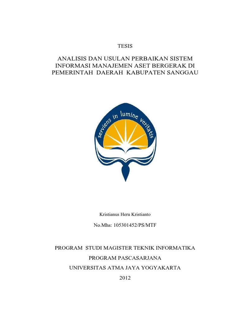 Program Pasca Sarjana Universitas Atmajaya