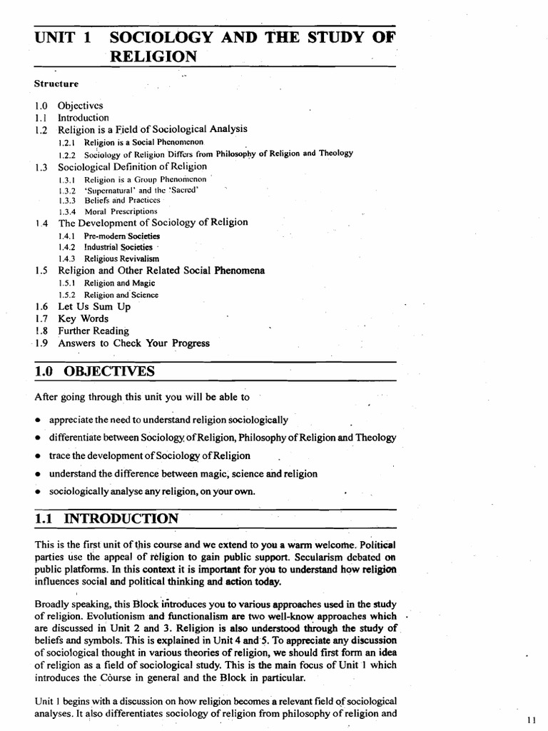 Unit 1 Sociology And The Study Of Religion Religious Studies Magic