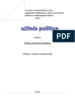 Stiinte Politice - Puterea Executivă În România