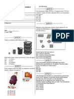 Prova Matemática - 5º ano