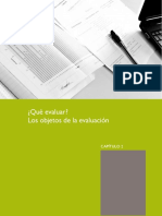 ¿Qué Evaluar? Los Objetos de La Evaluación