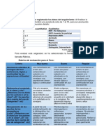 Rubrica de Evaluación