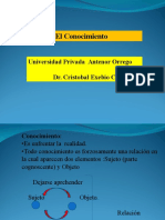 El Conocimiento: Universidad Privada Antenor Orrego Dr. Cristobal Exebio C