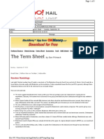 09-28-2010 Term Sheet - - Tuesday, September 2820