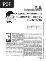 conocimientos pensamientos