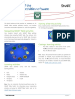 Overview of Smart Table Activities1