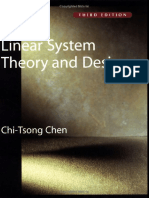 Linear System Theory and Linear System Theory And Design - Chi-Tsong ChenDesign - Chi-Tsong Chen