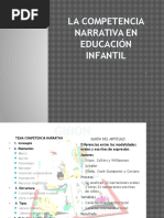 La Competencia Narrativa en Educación Infantil