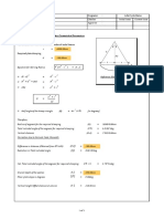 Calculation of Droop Radius and Other Geometrical Parameters