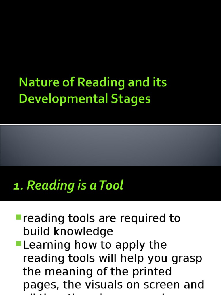 L1 Nature of Reading.ppt Reading (Process) Reading Comprehension