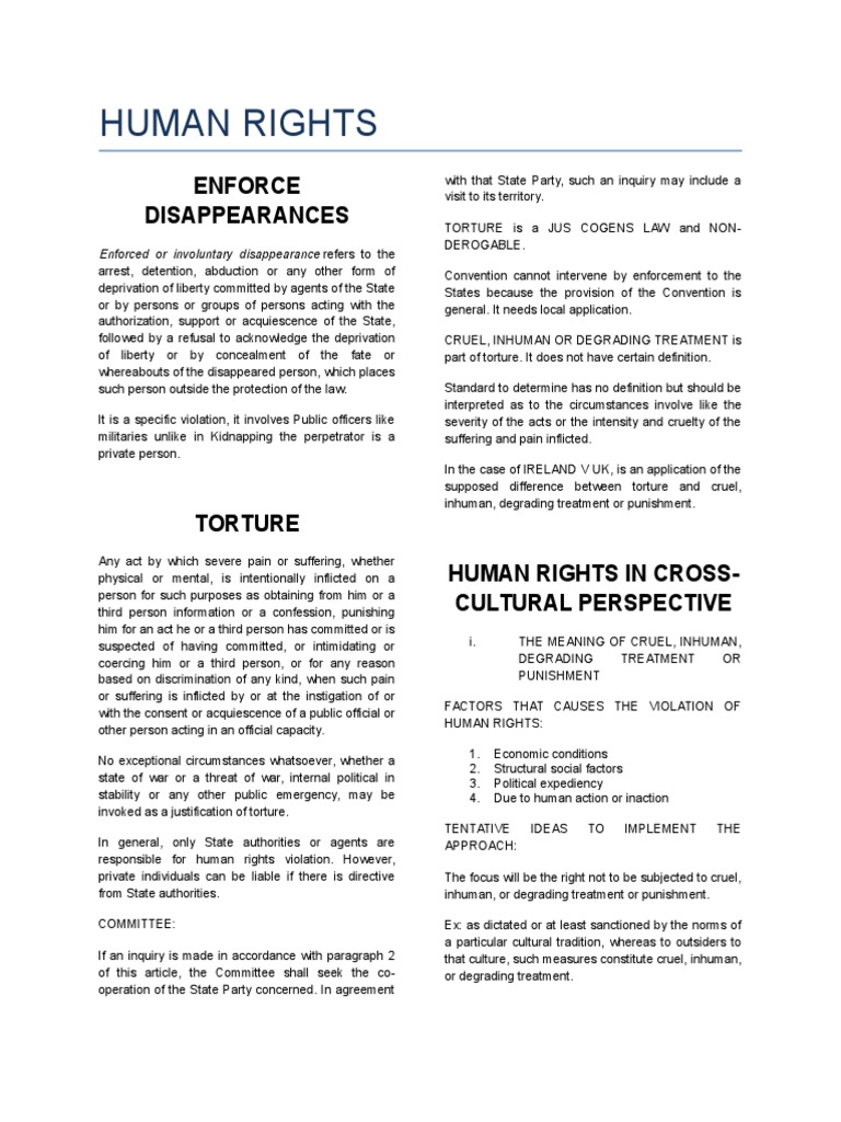 What Is Human Rights Violation?
