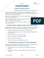 Formules de Politesse PDF