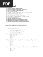 Latihan Soal Menyusun Proposal Penawaran