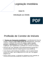 TTI - Direito e Legislação Imobiliária - Aula 01 - Sábados - Introdução Ao Direito