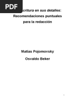 La Escritura en Sus Detalles