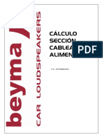 Como hacer el calculo de la seccion de un cableado