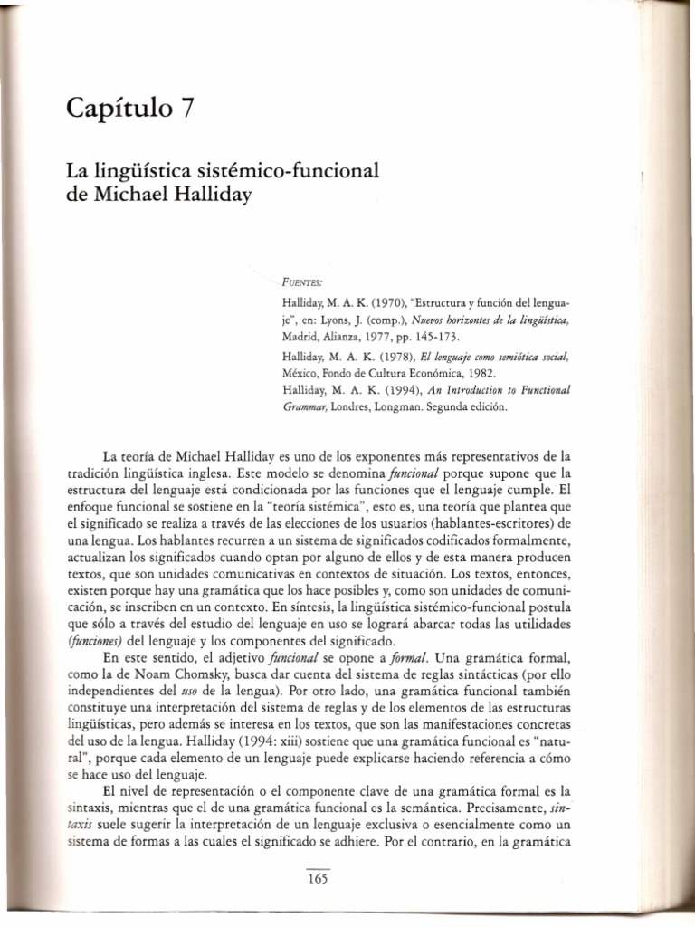 Lingüística Sistémico-Funcional de Halliday | PDF | Dialecto | Palabra
