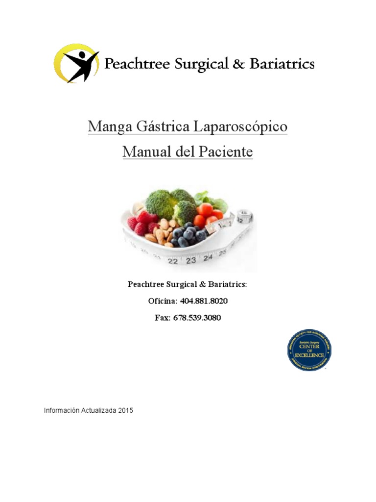 Gastric Sleeve Manual Spanish PDF Obesidad Diarrea