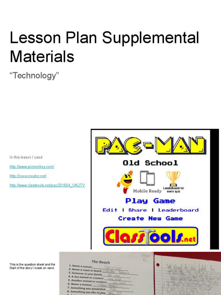 2nd Grade Technology Lesson Plan | PDF | Career & Growth
