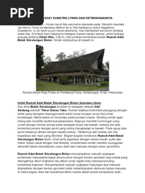 60 Gambar Rumah Bolon Dan Penjelasannya Gratis Terbaru