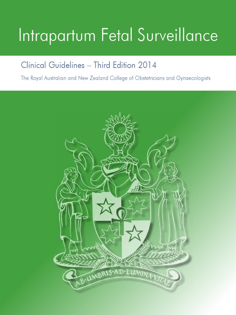 RANZCOG Intrapartum Fetal Surveillance Guideline 3rd Edition pdf Childbirth Maternal Health