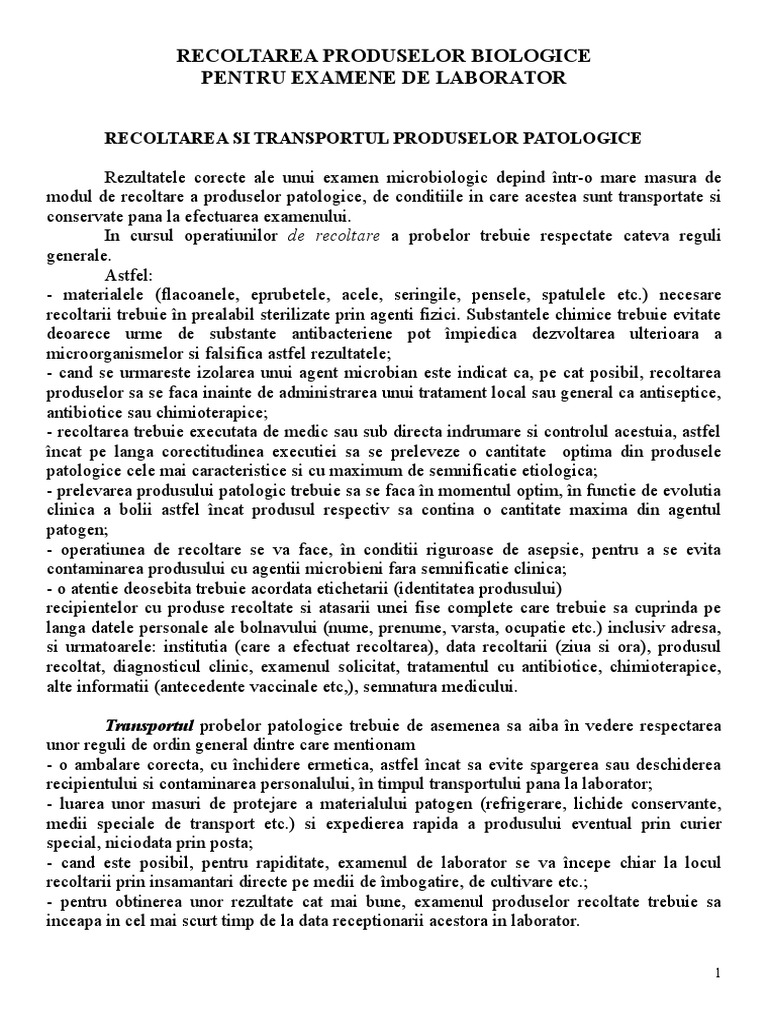 Recoltarea Produselor Biologice | PDF