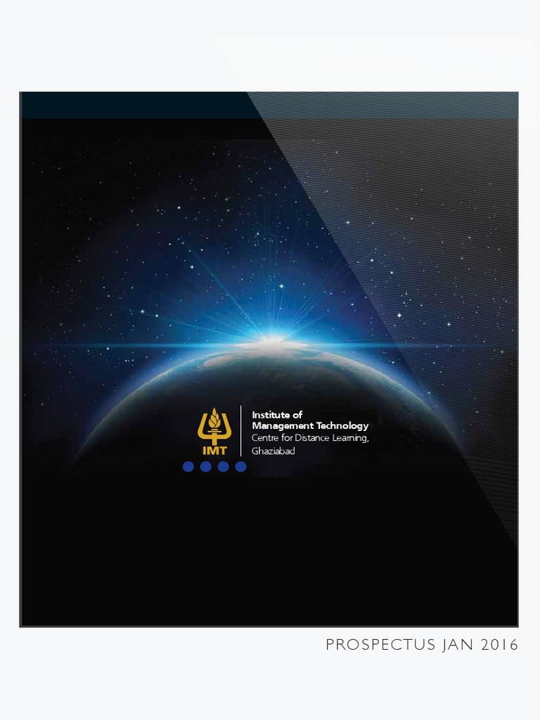 Prospectus IMT PDF | PDF | Distance Education | Learning