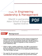 MSc in Engineering Leadership & Management v1