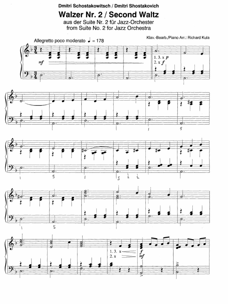 Shostakovich Vals Nr.2 | PDF