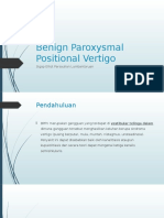 Benign Paroxysmal Positional Vertigo