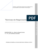 Cortés, L. (2003). Técnicas de Negociación