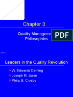 Quality Management Philosophies: Slide 3.1