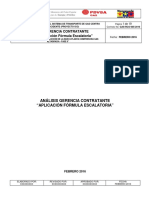 Informe de Fórmula Escalatoria para Recpnsideraciones de Precios Aplicable A La Estatal Pdvsa Con Sus Basamentos Legales