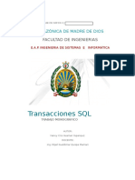Transacciones SQL Monografico