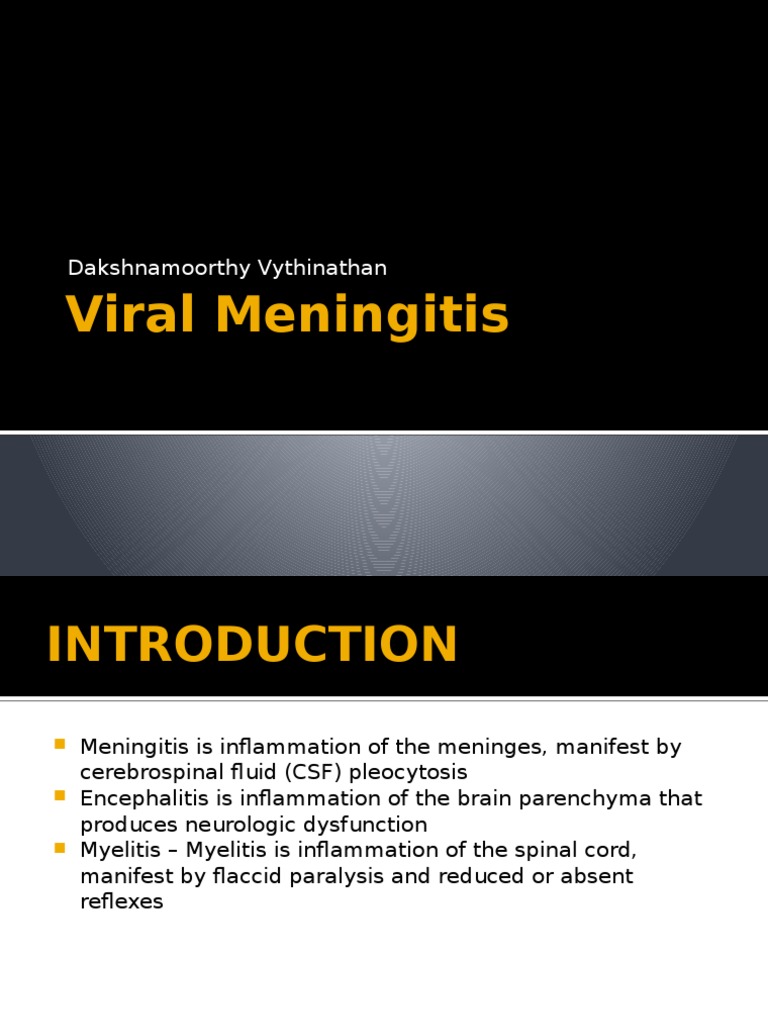Viral Meningitis | Download Free PDF | Meningitis | Neurology