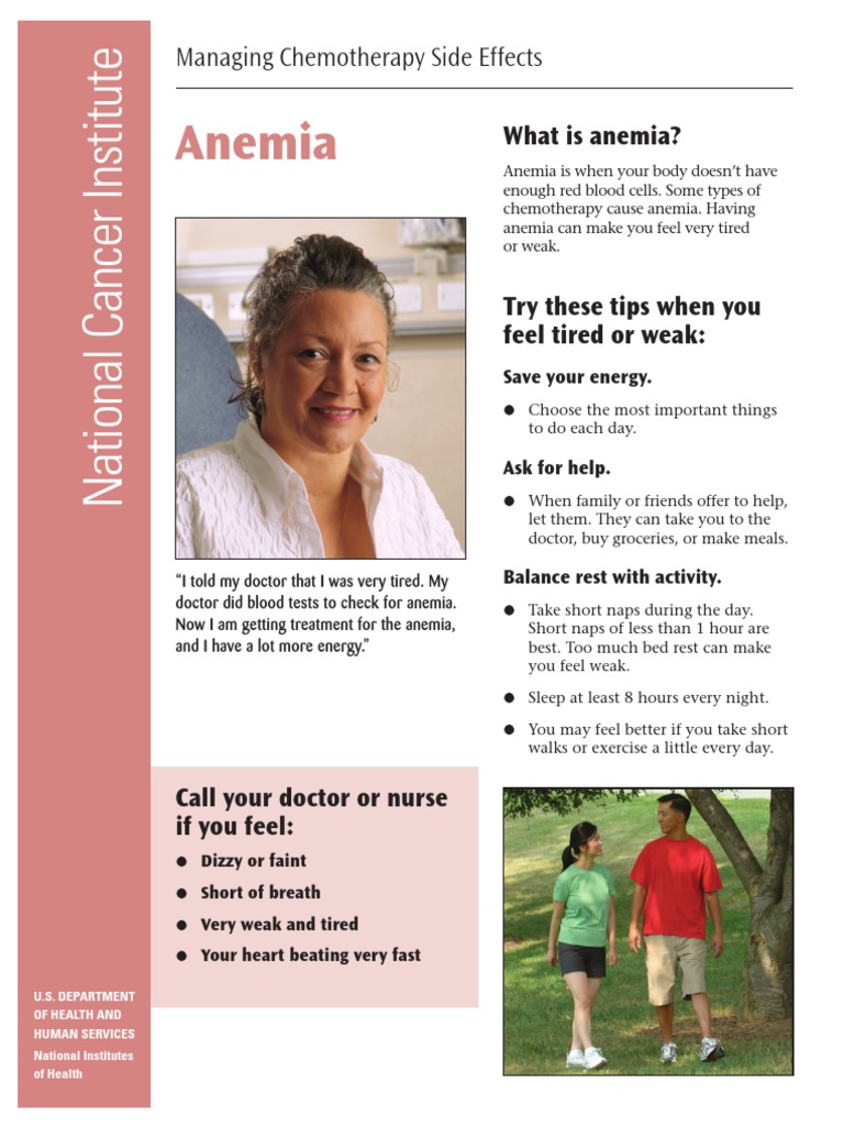 Chemotherapy Anemia Management Guide | PDF