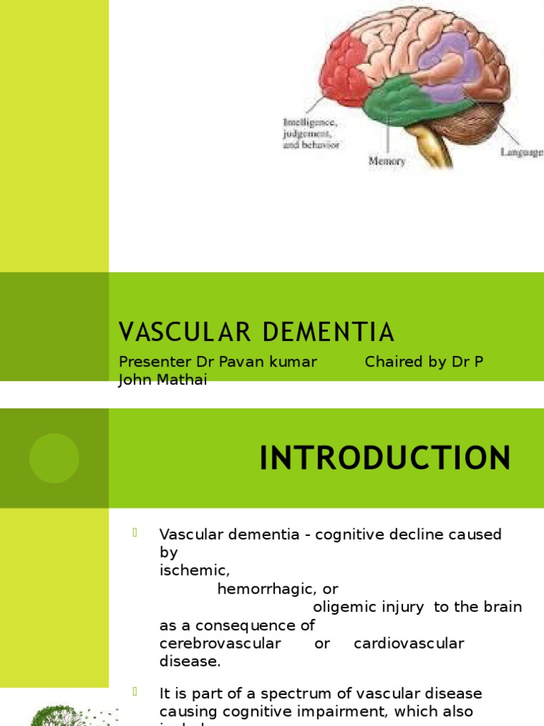 Vascular Dementia PDF Dementia Stroke