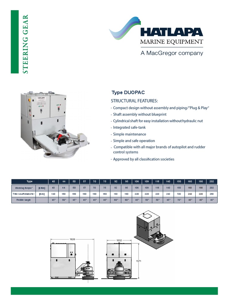 Hatlapa Steering Gear DUOPAC