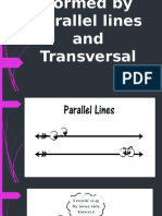 Angles Formed by Parallel Lines and Transversal