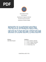 Proyecto Matadero - Modelo TESIS Primer Avance