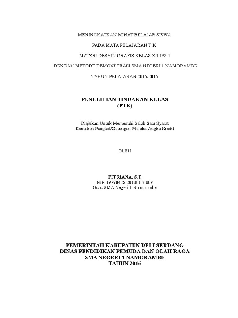 Contoh Makalah Bahasa Indonesia Untuk Kenaikan Pangkat